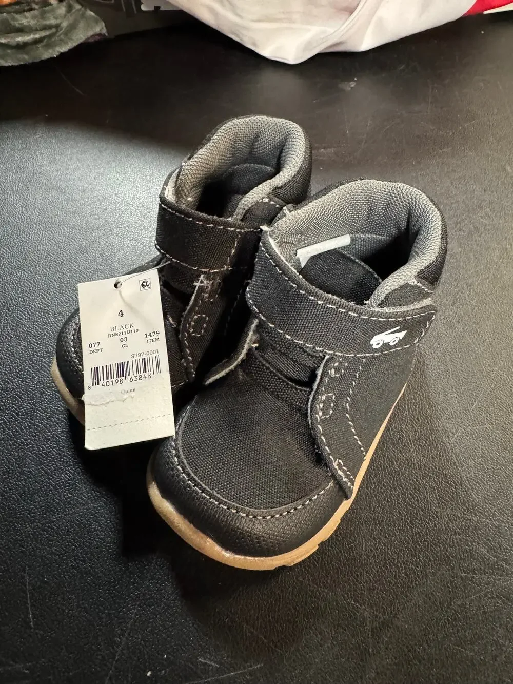 NWT Toddler Black See Kai Run Quinn Sneakers - Size 4T